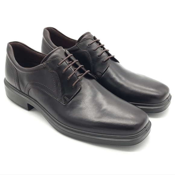 ECCO Men\'s Helsinki 2 Plain Toe Mocha Leather Shoe Size 13-13.5 EU 47 main image 6